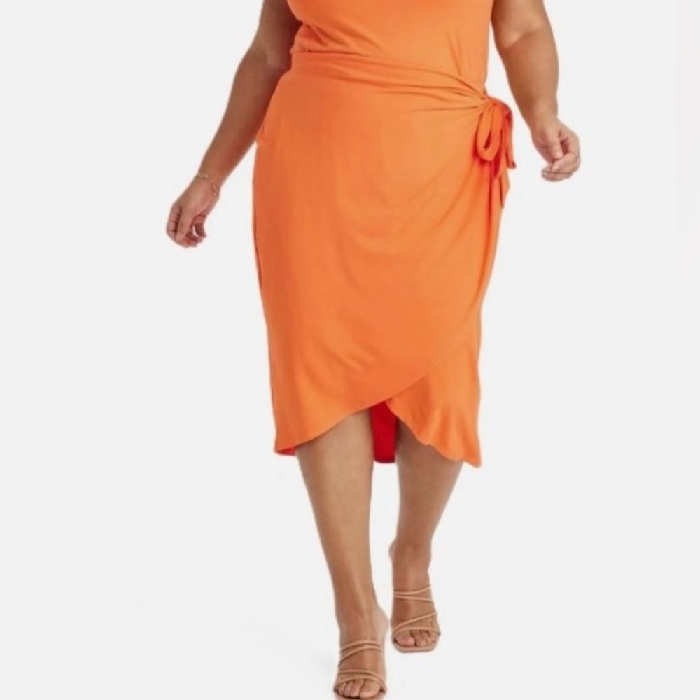 AVA & VIV SKIRT FAUX WRAP